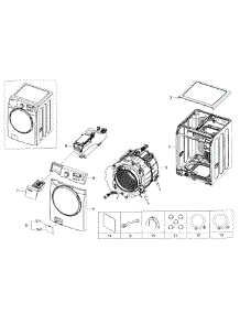 Main Assy parts for Samsung Washer WF395BTPARA/A2 / 0000 from AppliancePartsPros.com