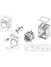 Main Assy parts for Samsung Washer WF395BTPASU/A2 / 0000 from AppliancePartsPros.com