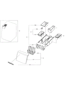 Drawer Asy parts for Samsung Washer WF405ATPAWR/A2 / 0000 from AppliancePartsPros.com