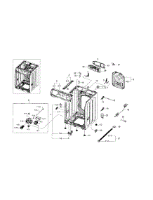 Frame & Cover Parts parts for Samsung Washer WF42H5200AF/A2 / 0000 from AppliancePartsPros.com