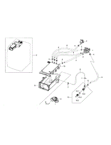 Housing-Drawer parts for Samsung Washer WF42H5200AF/A2 / 0000 from AppliancePartsPros.com