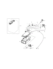 Housing-Drawer parts for Samsung Washer WF433BTGJWR/A1 / 0000 from AppliancePartsPros.com