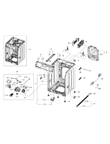 Frame & Cover Parts parts for Samsung Washer WF435ATGJRA/A2 / 0000 from AppliancePartsPros.com
