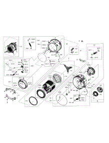 Tub & Drum parts for Samsung Washer WF435ATGJRA/A2 / 0000 from AppliancePartsPros.com