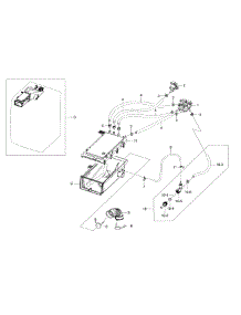 Housing-Drawer parts for Samsung Washer WF435ATGJRA/A2 / 0000 from AppliancePartsPros.com