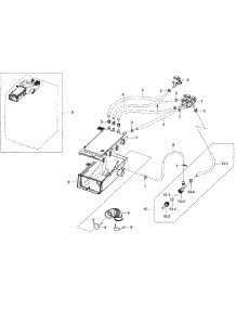 Housing Drawer parts for Samsung Washer WF455ARGSWR/A2 / 0000 from AppliancePartsPros.com