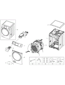 Main Assy parts for Samsung Washer WF457ARGSGR/A2 / 0000 from AppliancePartsPros.com