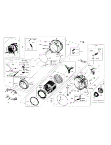 Tub & Drum parts for Samsung Washer WF457ARGSWR/A2 / 0000 from AppliancePartsPros.com