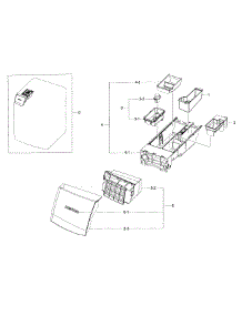 Drawer parts for Samsung Washer WF457ARGSWR/A2 / 0000 from AppliancePartsPros.com