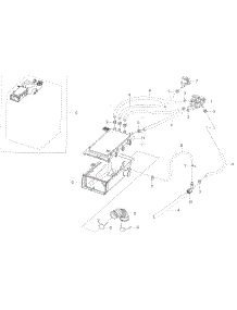 Housing Drawer parts for Samsung Washer WF45K6200AW/A2 / 0000 from AppliancePartsPros.com