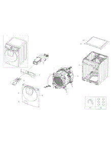 Main Asy parts for Samsung Washer WF45K6200AZ/A2 / 0000 from AppliancePartsPros.com