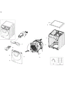 Main Asy parts for Samsung Washer WF45K6500AV/A2 / 0000 from AppliancePartsPros.com