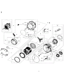 Tub & Drum parts for Samsung Washer WF45K6500AV/A2 / 0000 from AppliancePartsPros.com
