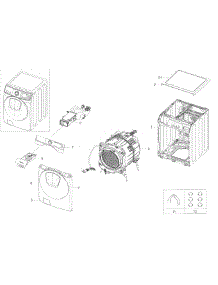 Main Asy parts for Samsung Washer WF45K6500AW/A2 / 0000 from AppliancePartsPros.com