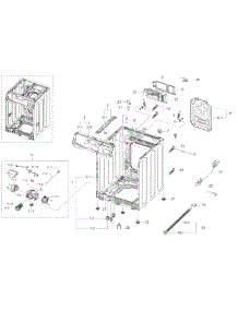 Frame & Cover Parts parts for Samsung Washer WF45K6500AW/A2 / 0000 from AppliancePartsPros.com