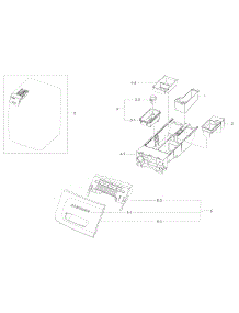 Drawer parts for Samsung Washer WF45K6500AW/A2 / 0000 from AppliancePartsPros.com