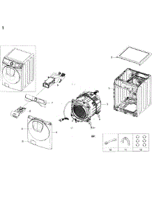 Main Asy parts for Samsung Washer WF50K7500AV/A2 / 0000 from AppliancePartsPros.com