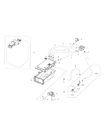 Housing Drawer parts for Samsung Washer WF56H9110CW/A2 / 0001 from AppliancePartsPros.com