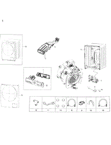 Main Asy parts for Samsung Washer WW22K6800AW/A2 / 0000 from AppliancePartsPros.com