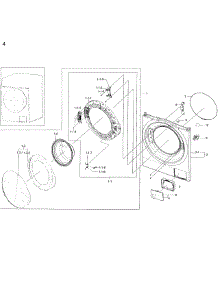 Frame Front parts for Samsung Washer WW22K6800AW/A2 / 0000 from AppliancePartsPros.com