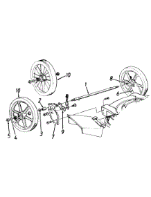 Rear Axle parts for Mtd Push Walk-Behind Mower 112A508R000 / 1992 from AppliancePartsPros.com