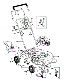 General Assembly parts for Mtd Push Walk-Behind Mower 115-060A000 / 1995 from AppliancePartsPros.com