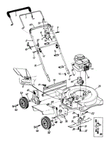 General Assembly parts for Mtd Push Walk-Behind Mower 115-082A134 / 1995 from AppliancePartsPros.com