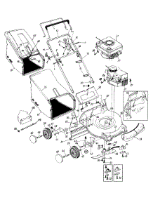 General Assembly parts for Mtd Push Walk-Behind Mower 116-412A729 / 1996 from AppliancePartsPros.com