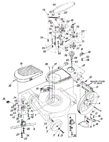 Parts parts for Mtd Push Walk-Behind Mower 117-533-000 / 1987 from AppliancePartsPros.com