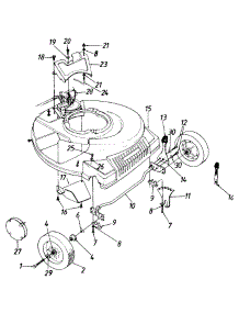 21" parts for Mtd Self-Propelled Walk-Behind Mower 120874R / 1990 from AppliancePartsPros.com