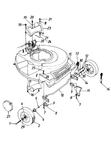 21" parts for Mtd Self-Propelled Walk-Behind Mower 120897R / 1990 from AppliancePartsPros.com