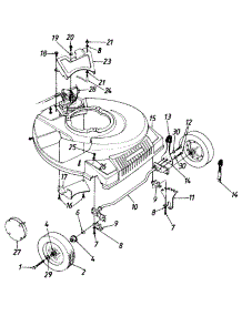 21" parts for Mtd Self-Propelled Walk-Behind Mower 120898B / 1990 from AppliancePartsPros.com