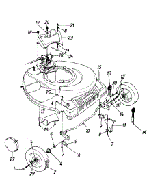 21" parts for Mtd Self-Propelled Walk-Behind Mower 120898E / 1990 from AppliancePartsPros.com