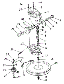 Parts parts for Mtd Self-Propelled Walk-Behind Mower 121-560B009 / 1991 from AppliancePartsPros.com