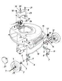 21" parts for Mtd Self-Propelled Walk-Behind Mower 121C898R401 / 1991 from AppliancePartsPros.com