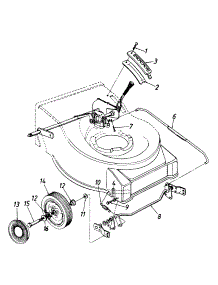 Deck And Front Wheel Assembly parts for Mtd Self-Propelled Walk-Behind Mower 122-478E000 / 1992 from AppliancePartsPros.com
