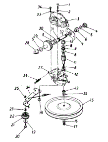 Idler Bracket Assembly parts for Mtd Self-Propelled Walk-Behind Mower 122-478R087 / 1992 from AppliancePartsPros.com