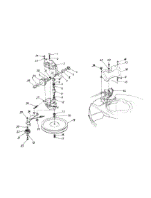 Transmission And Gear Sprocket Shaft parts for Mtd Self-Propelled Walk-Behind Mower 122-838R000 / 1992 from AppliancePartsPros.com