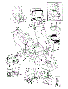 Handle And Wheel Assembly parts for Mtd Self-Propelled Walk-Behind Mower 123-488C147 / 1993 from AppliancePartsPros.com