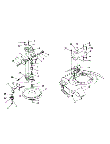 Transmission And Belt Guard Assembly parts for Mtd Self-Propelled Walk-Behind Mower 124-238A141 / 1994 from AppliancePartsPros.com