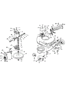 Transmission Assembly / Wheels, Front parts for Mtd Self-Propelled Walk-Behind Mower 125-148C000 / 1995 from AppliancePartsPros.com