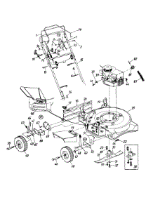 General Assembly parts for Mtd Self-Propelled Walk-Behind Mower 125-281C352 / 1995 from AppliancePartsPros.com
