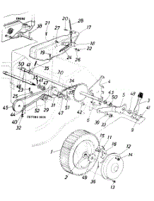 Parts08 parts for Mtd Self-Propelled Walk-Behind Mower 125-366-000 / 1985 from AppliancePartsPros.com