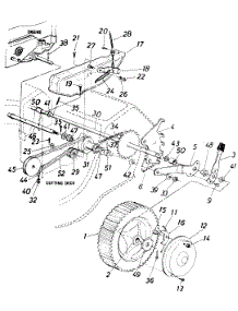 Parts parts for Mtd Self-Propelled Walk-Behind Mower 127-366-000 / 1987 from AppliancePartsPros.com