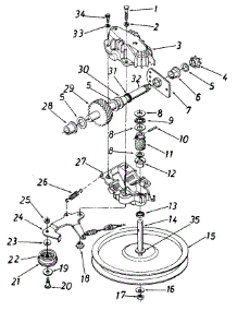 Parts parts for Mtd Self-Propelled Walk-Behind Mower 128-560B305 from AppliancePartsPros.com
