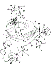 21" parts for Mtd Self-Propelled Walk-Behind Mower 12872-8 / 1988 from AppliancePartsPros.com