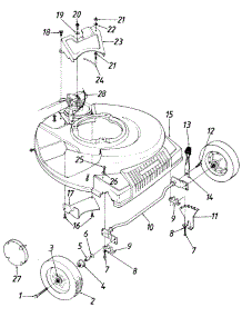 21" parts for Mtd Self-Propelled Walk-Behind Mower 12884-7 / 1987 from AppliancePartsPros.com