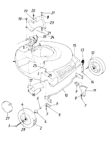 21" parts for Mtd Self-Propelled Walk-Behind Mower 12884-8 / 1988 from AppliancePartsPros.com