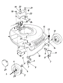 Rotary parts for Mtd Self-Propelled Walk-Behind Mower 12886B-9 / 1989 from AppliancePartsPros.com