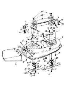 38" Deck parts for Mtd Lawn Tractor 130-449-000 / DECK E 1990 from AppliancePartsPros.com